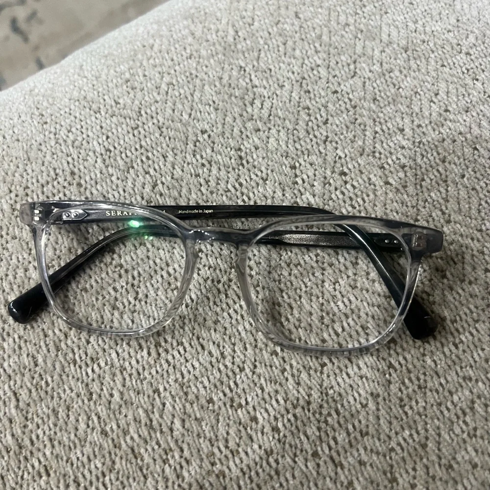Seraphine  Gray Clear Eyewear Frame handmade in Japan - Picture 7 of 16